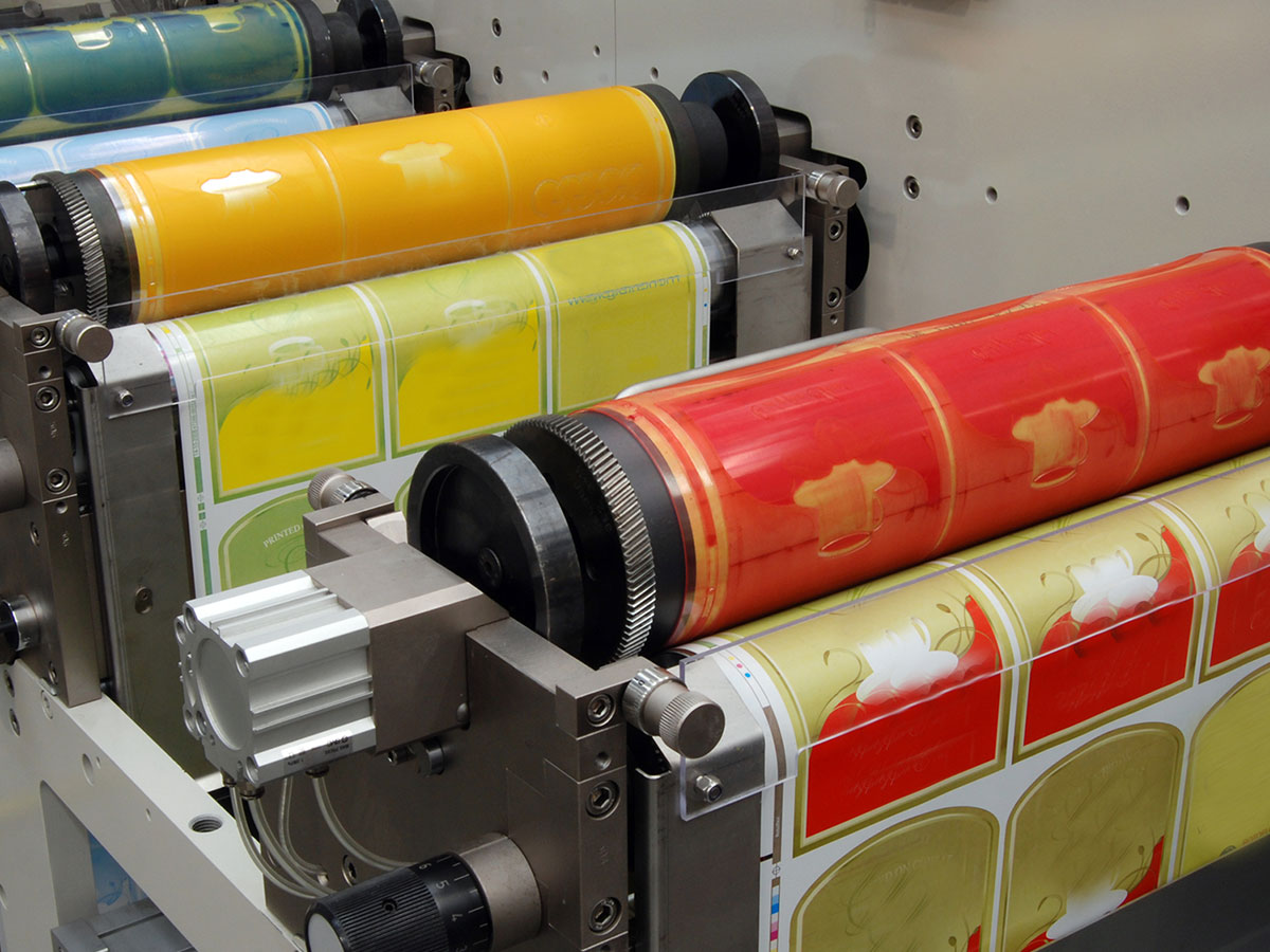 UV flexography printing press.